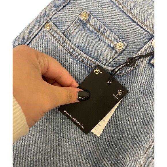 Massimo Dutti Womens Jeans EU 38 US 6 Straight Leg Blue High rise 5051/852 NWT - Picture 4 of 16